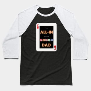 Poker Dad Baseball T-Shirt